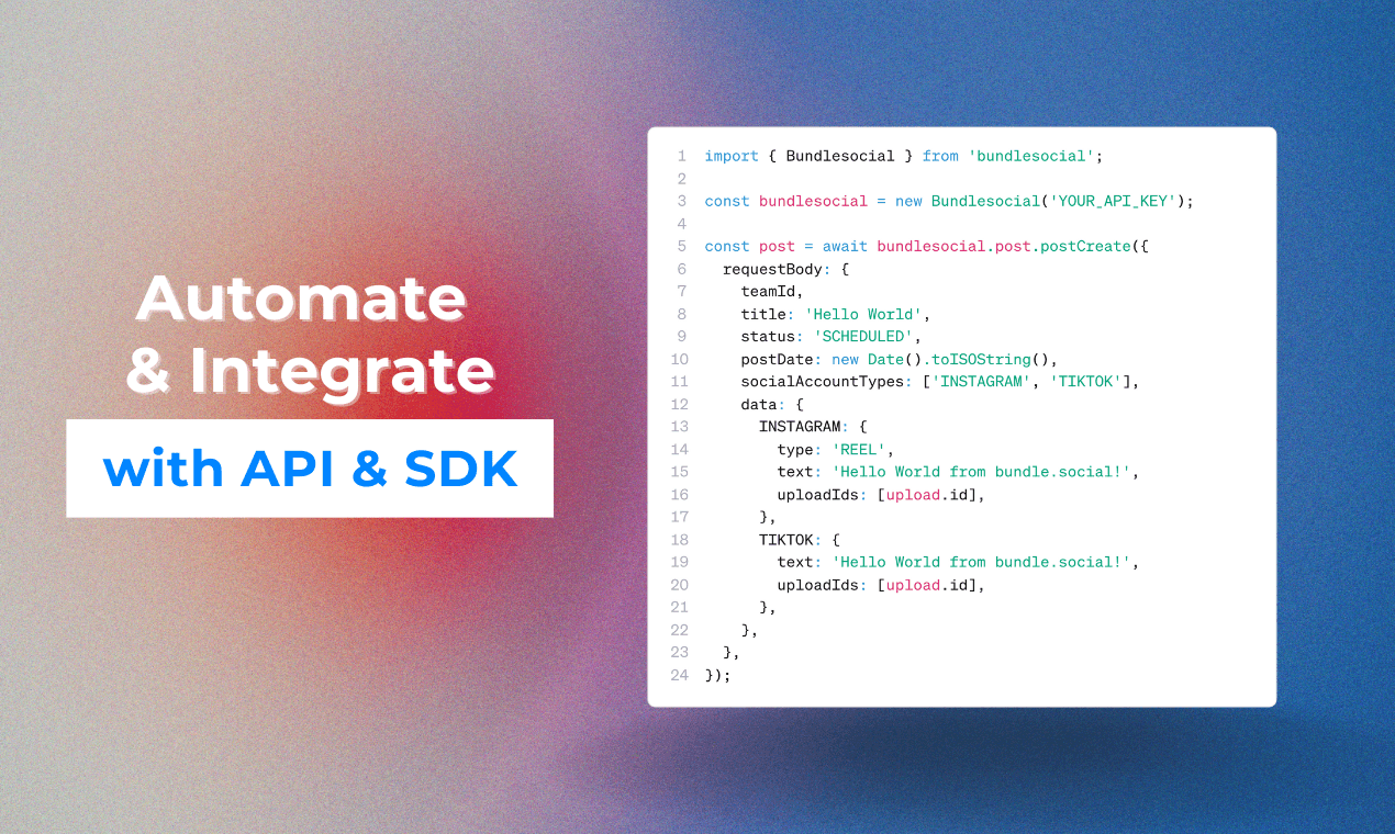 bundle.social - Unified social media API built for developers